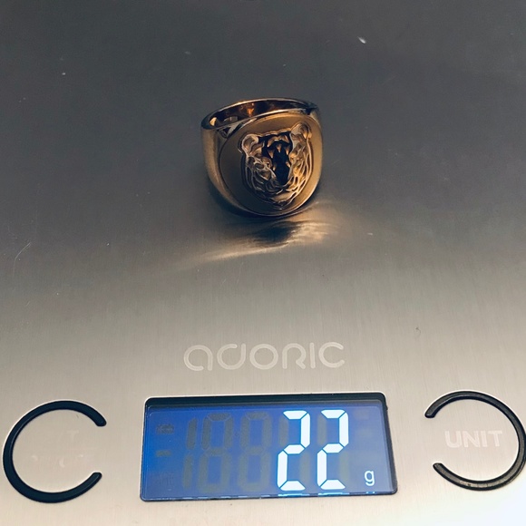 Unisex 🇪🇸 Carrera y Carrera 18K Gold Fiera Tiger Signet Ring - Picture 6 of 16